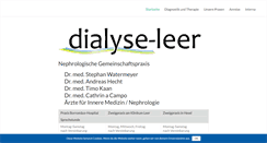 Desktop Screenshot of dialyseleer.de
