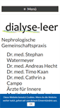 Mobile Screenshot of dialyseleer.de